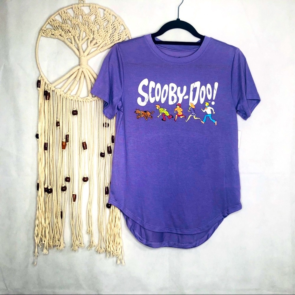 Scooby Doo Purple Shirt Sleeve Tee NWT